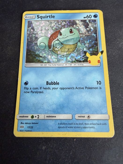 Sprzedam karte Squirtle holo Mcdonalds 25th 17/25