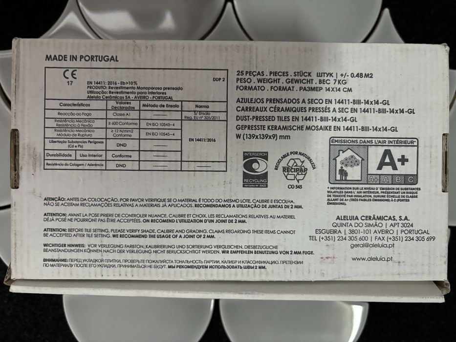 Azulejo decorativo  soletos “ALELUIA”