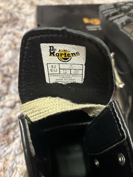 Чорні ботинки Dr. Martens x Rick Owens