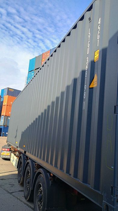 Kontener Morski 40 HC ONE WAY Antracyt 12 metrów Po jednej Trasie