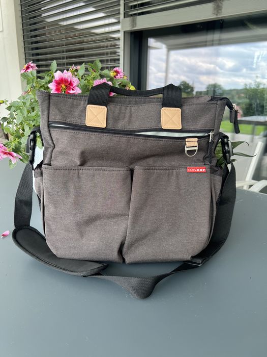 SKIP HOP Duo Signature torba do wózka Soft Slate szara