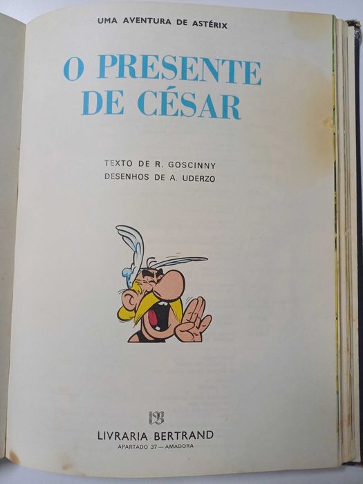 Livro de BD uma aventura de Asterix