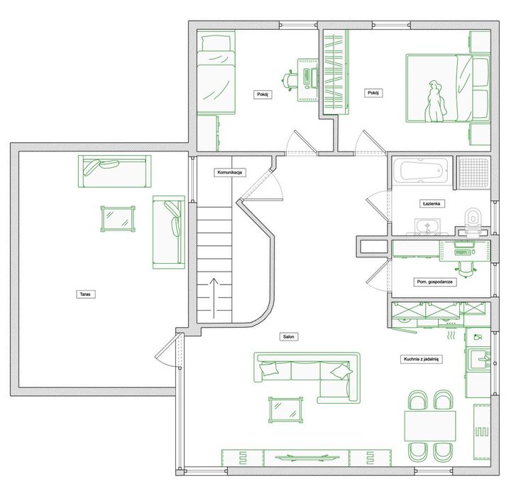 Kozy | os. Mostovia | 72 m² | 2 miejsca postojowe
