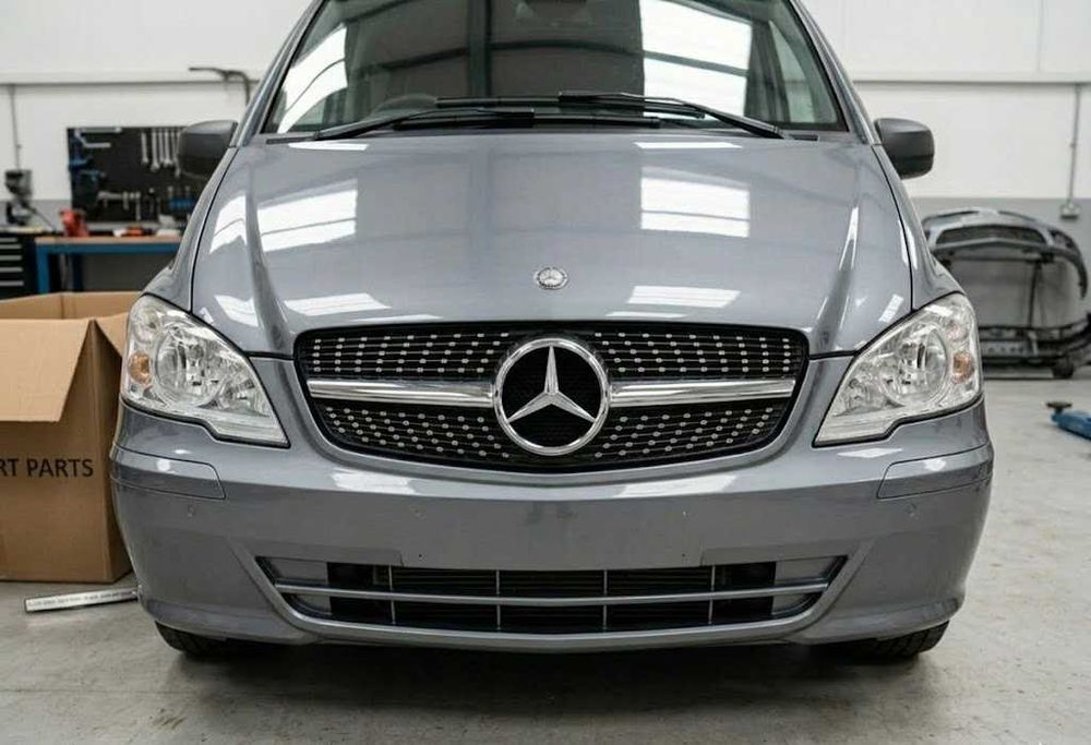 Решітка радіатора  Mercedes-Benz Vito 639 2010-2014 передняя решетка радиатора мерседес бенц віто