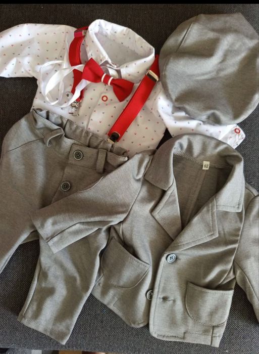 Garniturek chrzest rozmiar 62