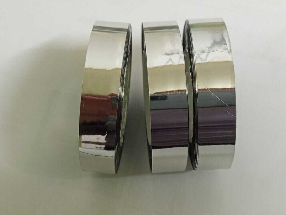 Зеркальний золотий або срібний скотч, довжина 50м, ширина 1.2см