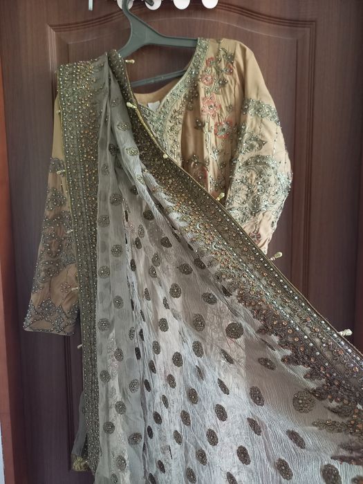 Пенджабі туніка, штани, накидка, дупата святкова р.S