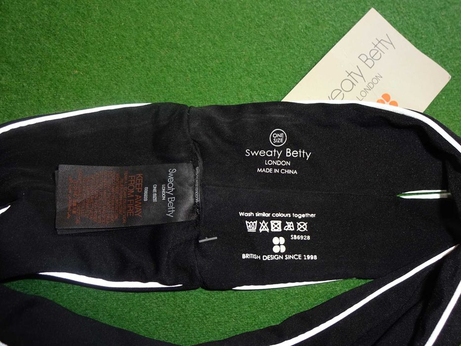 SWEATY BETTY London sportowa opaska Cross Over Reflective Headband