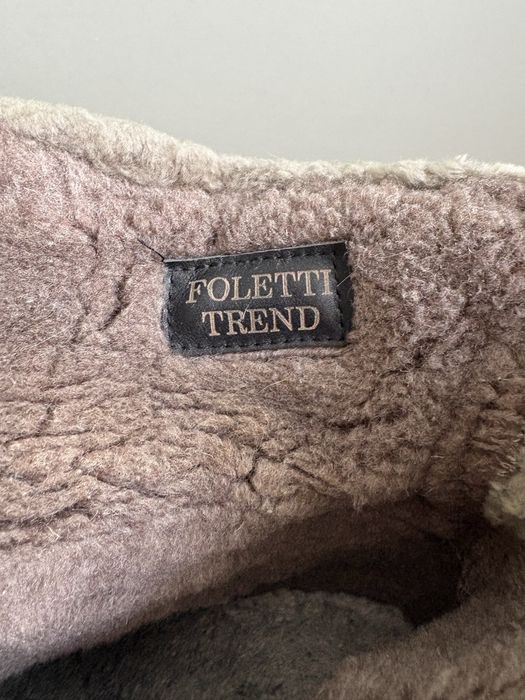 Foletti Trend botki damskie ocieplane koturna wełna czarne 37