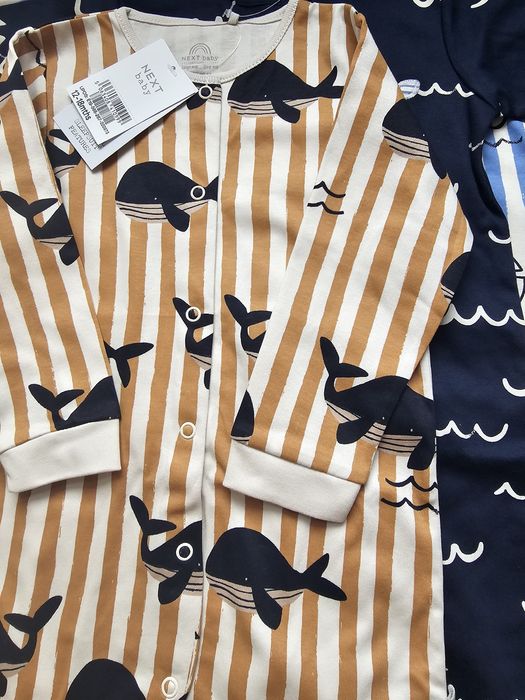 Zestaw pajacyków chłopięcych  3-pak Next  rozmiar 86 cm