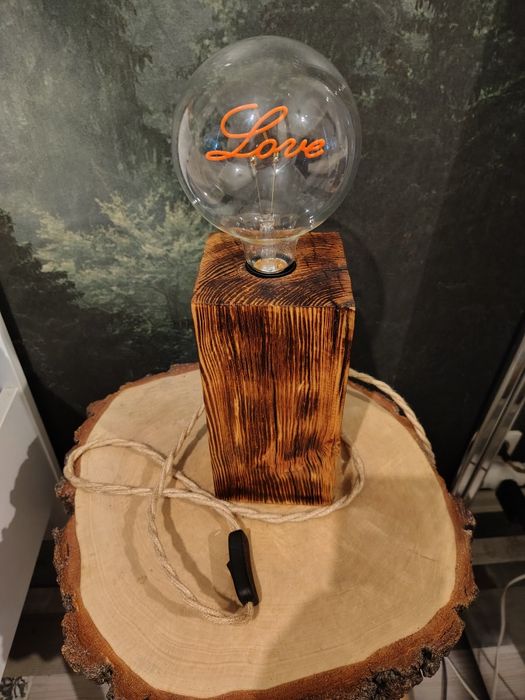 Stylowa lampka handmade