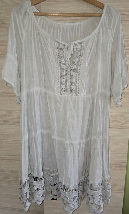 Tunika z koronką made in italy