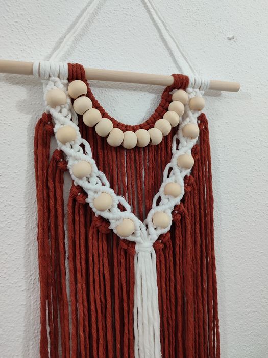 Painel decorativo macramé
