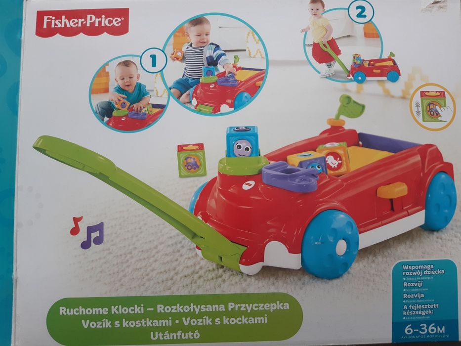 Zabawka edukacyjna Ruchome klocki Przyczepka Fisher Price CFM97