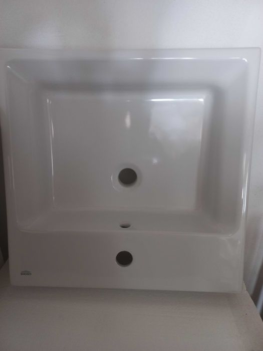 Grohe umywalka nablatowa 50x50 biała