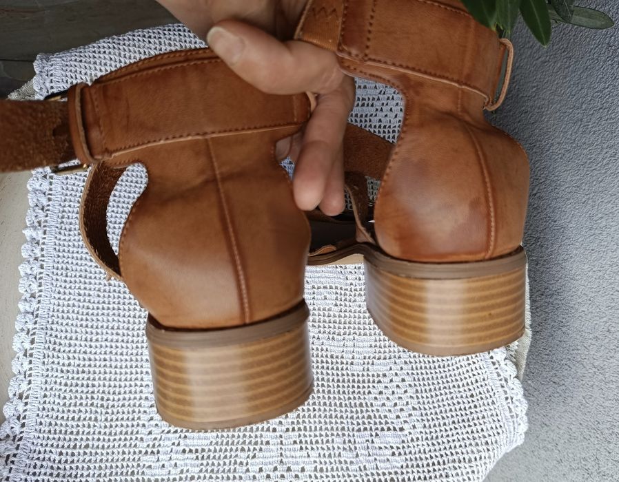 New LOOK 39 (25,5cm )rzymianki block heel sandals boho casual sandały