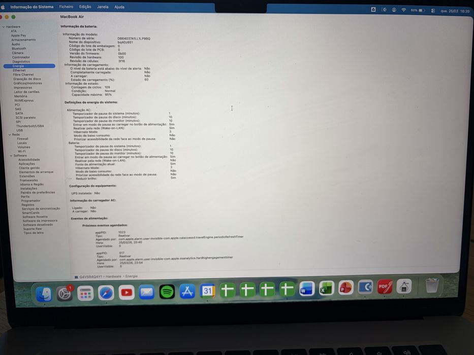 Macbook Air M3 15’’ 8GB RAM  256 GB