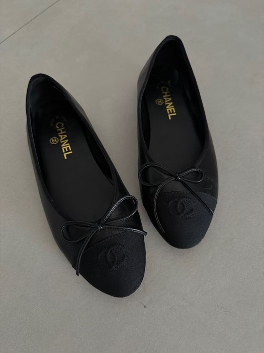 Czarne baleriny Chanel 39