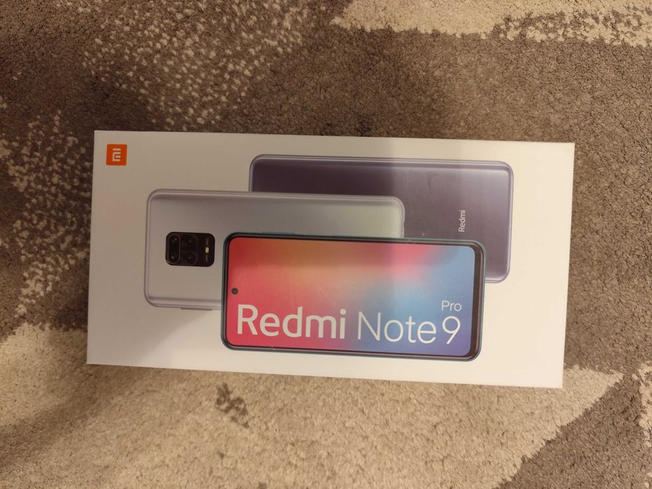 Telefon Xiaomi redmi note 9 pro kolor niebieski z ładowarką pudełkiem