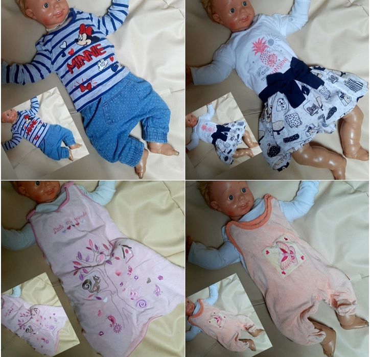 Zestaw roz 56/62/68 50 sztuk mega paka komplet dziewczynka  wyprawka