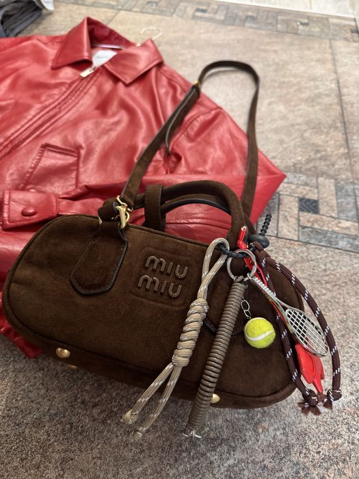 Сумочка miu miu замшева