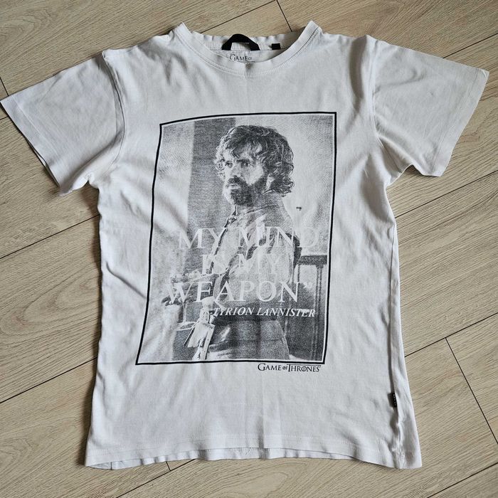 Biały t-shirt CROPP