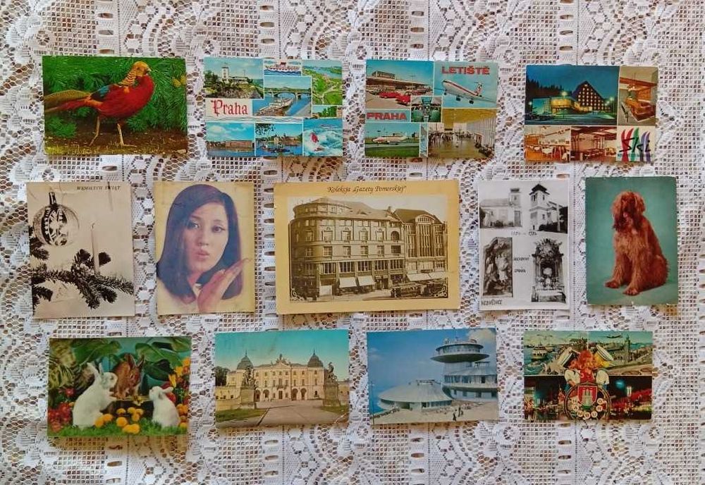 pocztówki / widokówki zbiór / zestaw pocztówek widokówek prl 13 sztuk