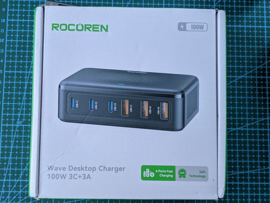 Зарядний пристрій GaN Recoren 100W