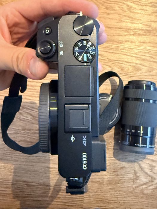 Aparat Sony A6100A + E PZ 16-50mm + 55-210mm
