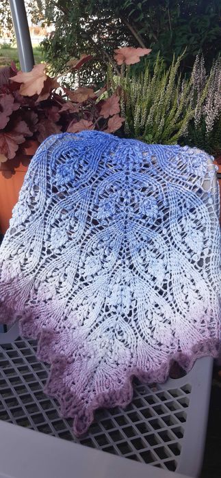 Wełniana chusta z merynosa