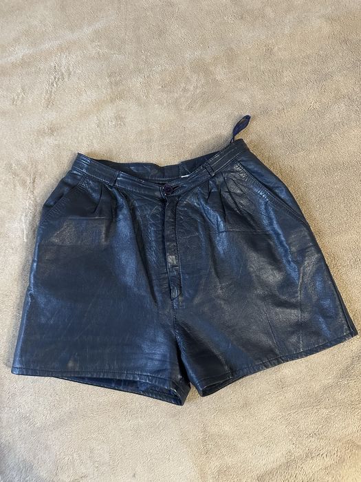 Шорты из натуральной кожи