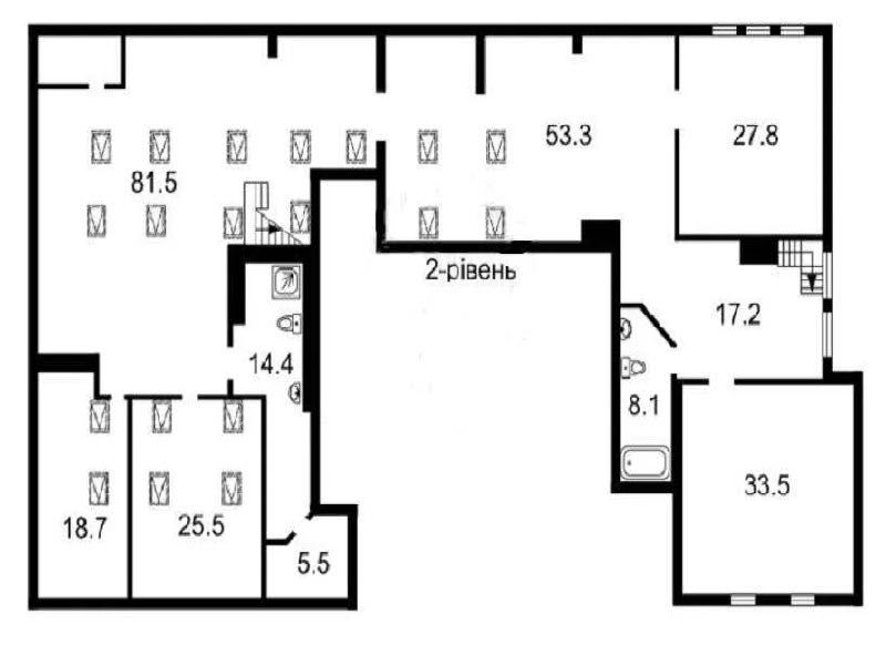 Оренда 3-х рівневого пентхауса 555 м² в центрі Києва, вул. Ковпака 17