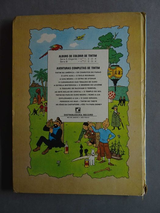 Livro Record - Tintim O Caranguejo das Tenazes de Ouro (capa dura)