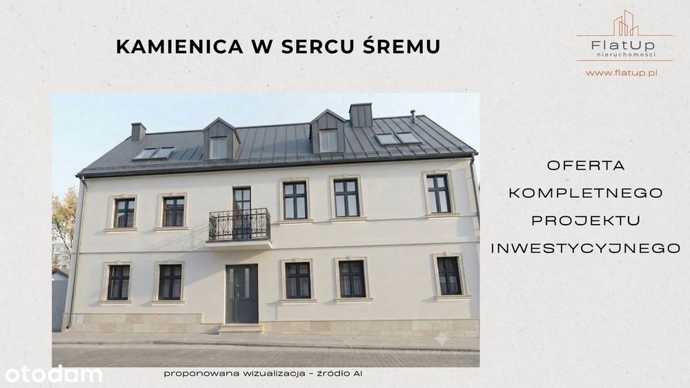 Kamienica z piękną działką w centrum Śremu - Duży Potencjał !