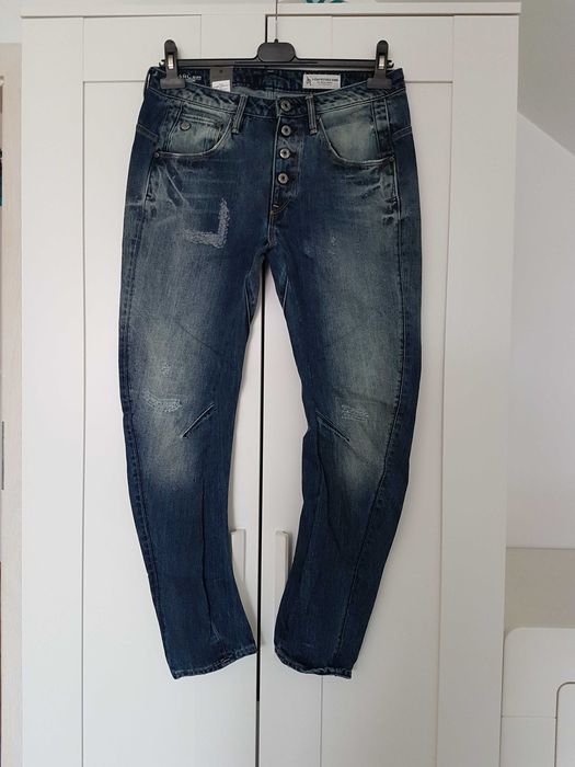 W26 L30 xs S g-star new arc 3D btn low boyfrend spodnie damskie jeansy