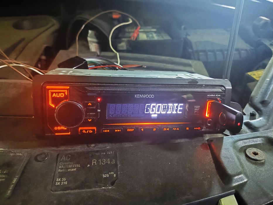 Radio samochodowe 1DIN Kenwood KMM-104RY AUX/USB