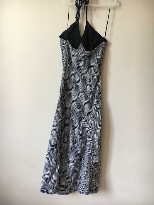 Vestido Midi - Preto e Branco