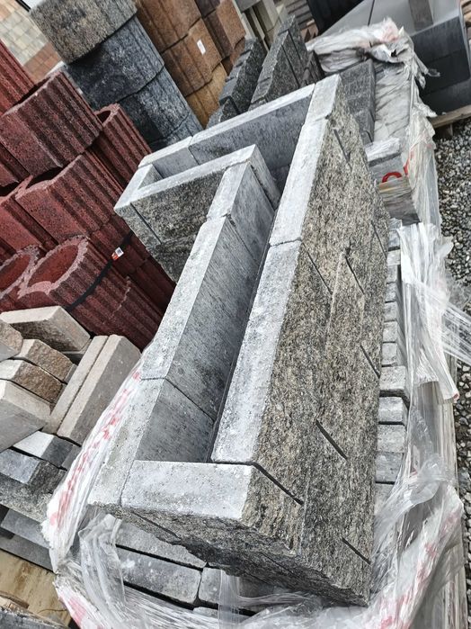 Bloczek uniwersalny do budowy grilla palisada obrzeże cegła łupana mur