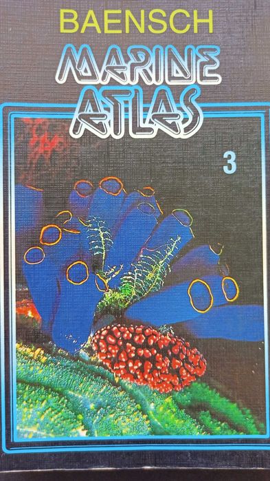 3 livros Atlas de Água Salgada (peixes, corais e invertebrados)