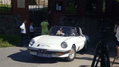 Wynajem auta do ślubu  alfa romeo spajder