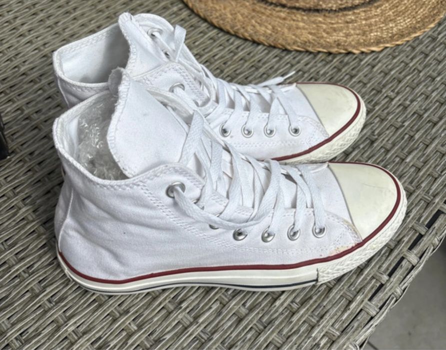 Trampki biale wysokie converse 39