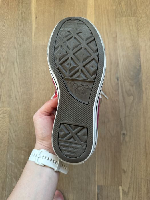 Converse bordowe damskie niskie 37