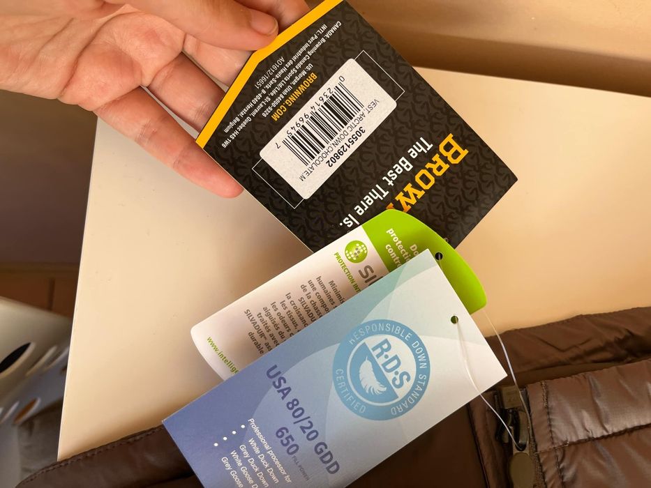 Пуховий жилет Browning Arctic Down Vest Chocolate Безрукавка