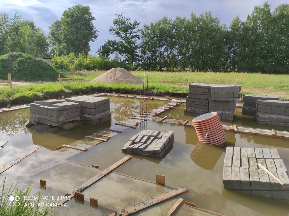 Drenaż Ławy fundamentowej i fundamentów