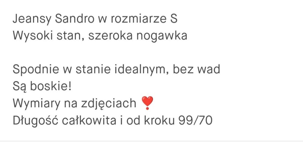 Spodnie Sandro/Wysoki stan