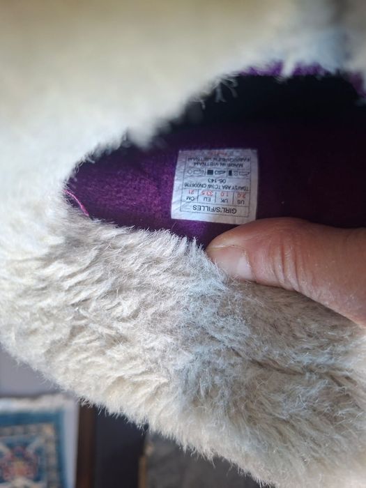 The North Face Śniegowce buty dziecięce zimowe fioletowe EU 33.5 21 cm