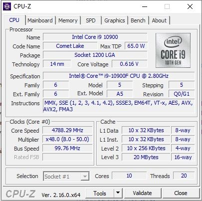 Комплект Intel Core i9 10900f + Asus Tuf Gaming B460M-Plus + DDR4 32Gb (4x8) 2666MHz CL16 + Охолодження (LGA 1200. Intel B460)