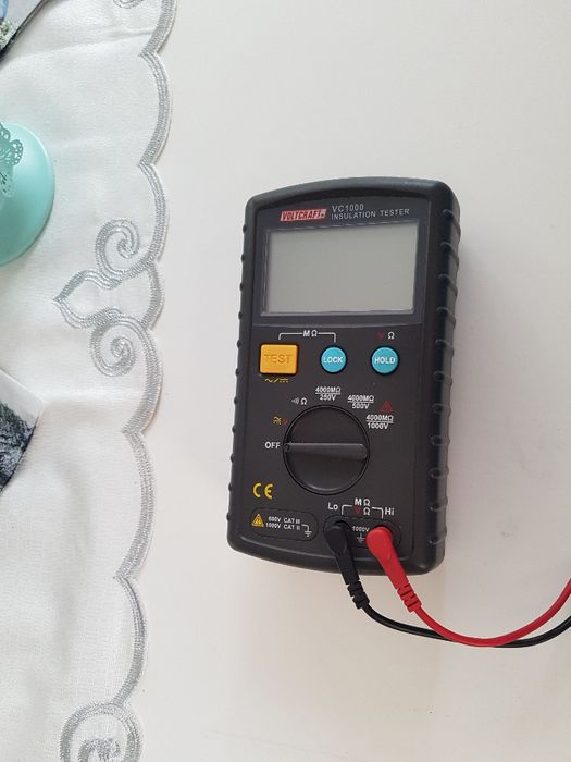 VOLTCRAFT VC1000 Insulation Tester Piękny