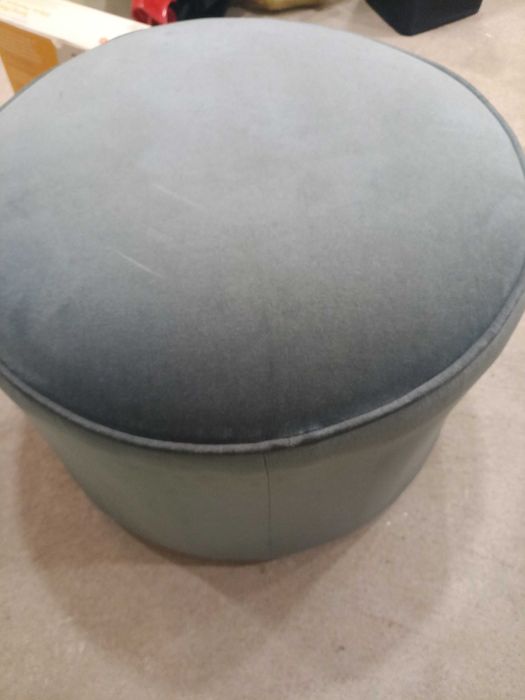 Puff azul cinza para sala