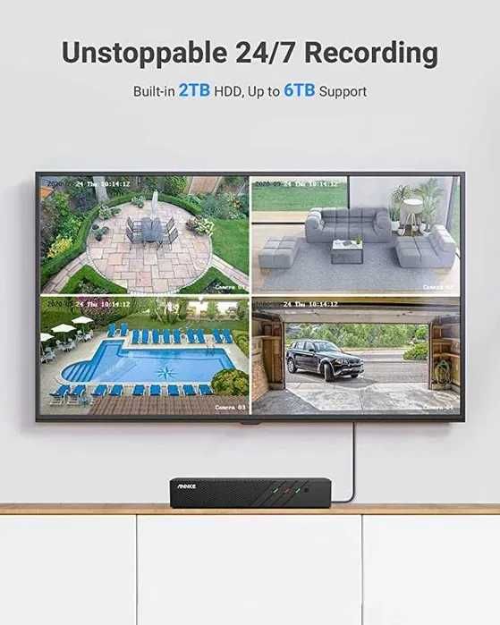 ANNKE PoE NVR 4K HD Security 2TB 5MP 8 Cam (usado e novo) [113/114]